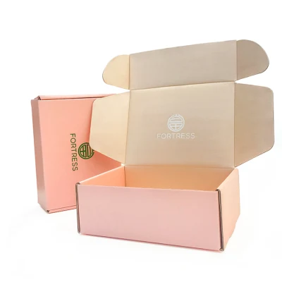 Benutzerdefinierte Logo-Farbwellpappe-Geschenk-Kosmetikverpackung Versandmailer Lagerung Dickeres Papier Geschenkverpackung Versandkarton
