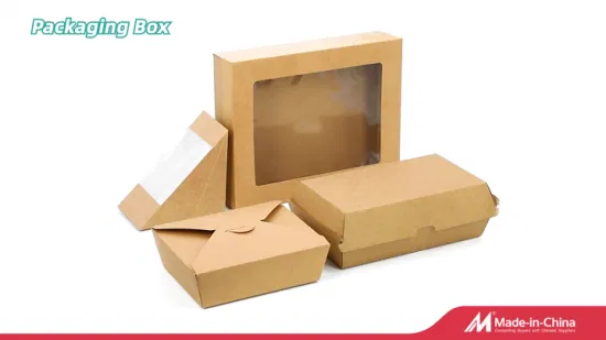 Papiergeschenk/Papierverpackung/Geschenkverpackung/Kartonpapier/Wellpappe/Kraftpapier/Cupcake/Kuchen/Mittagessen/Sandwich/Pizzaschachtel